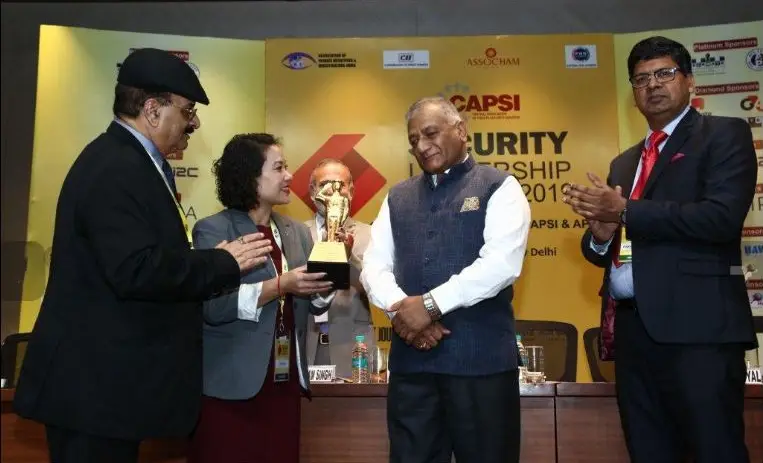 V.K Singh at CAPSI Security Leadership Submit 2021.